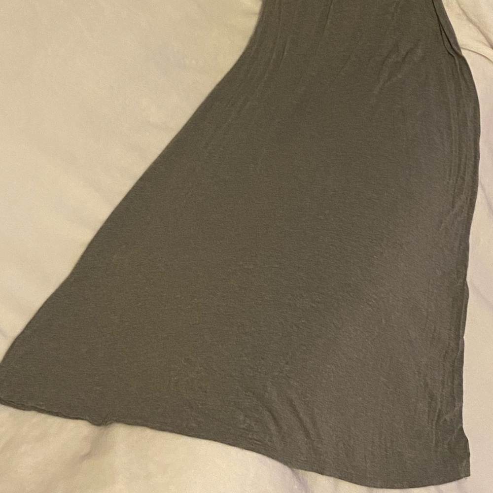 Long grey flowy skirt, brand: Merona, size: S